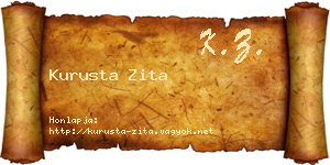 Kurusta Zita névjegykártya